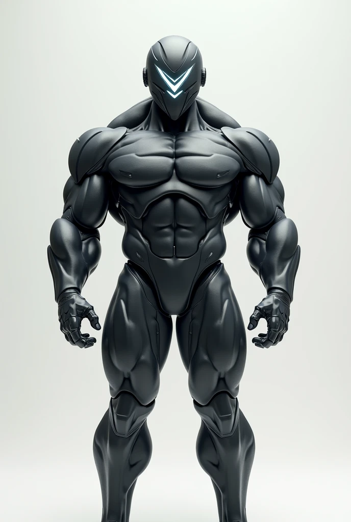 Muscular body with logo head