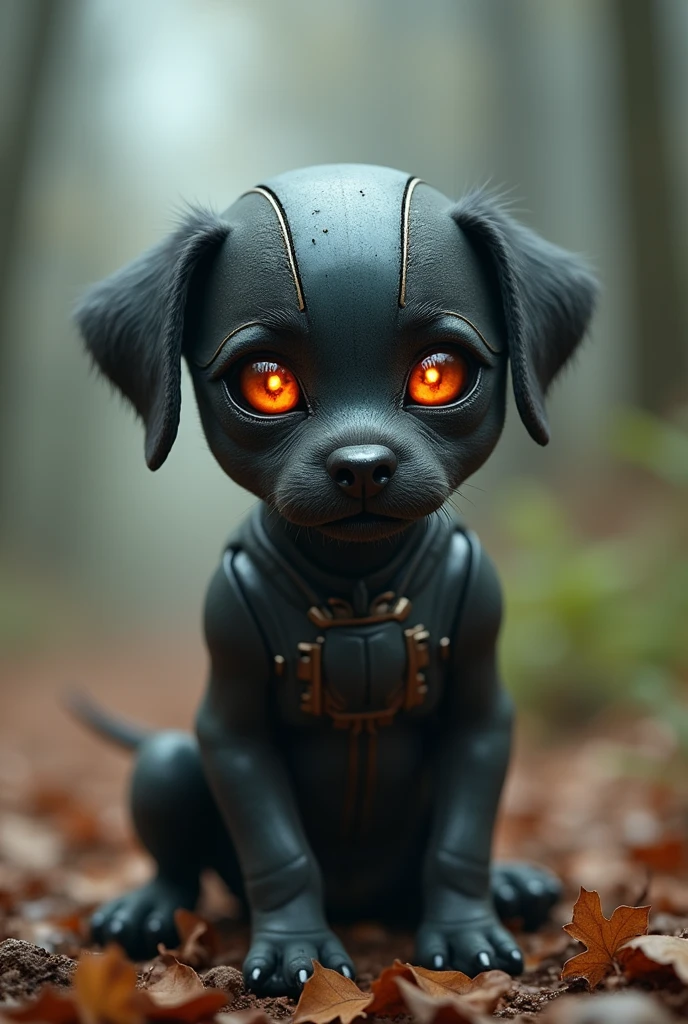 puppy, Science fiction, robot, fear, robot eyes