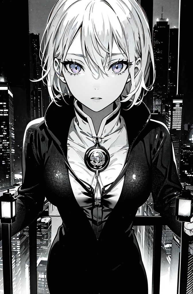 a girl in a modern tokyo city street, beautiful detailed eyes, beautiful detailed lips, extremely detailed face, long eyelashes, anime style mage, glowing magical effects, dark brooding atmosphere, cinematic lighting, vibrant neon colors, gritty urban environment, movie poster concept, dramatic composition, digital art, photorealistic, 8k, best quality, masterpiece