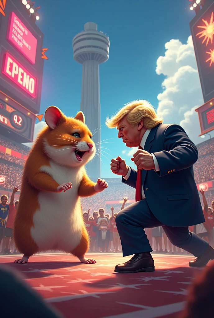 Hamster Kombat presidente con trump