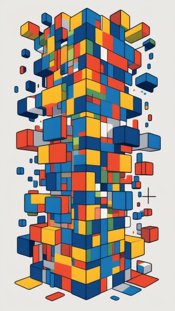 Cubism,Fragmented,Geometric,Multiple Perspectives,Abstract,high density,Intensive、high quality (masterpiece, 最high quality, high quality, High resolution, Very detailed),High resolution、colorful、colorful