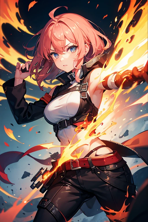 Girl with fire power