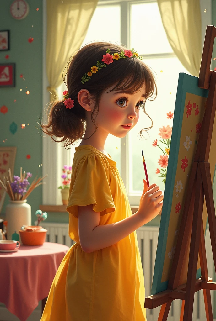 image for a book of a girl artist