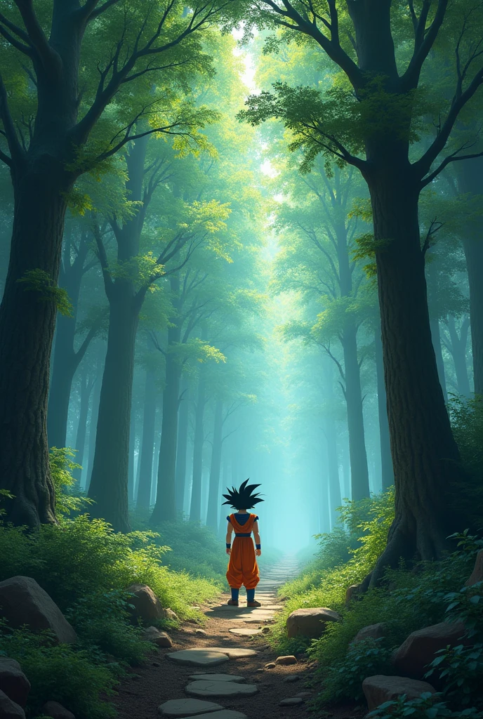 background forest dragon ball z