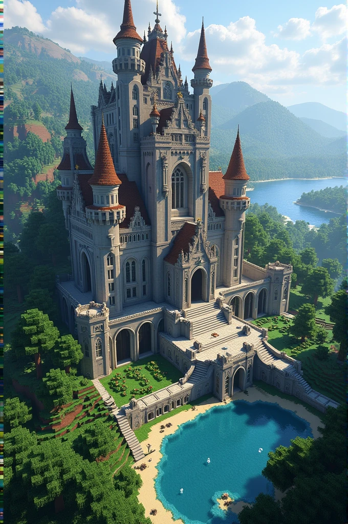 I need some plans for a 14 × 20 block Minecraft construction. 