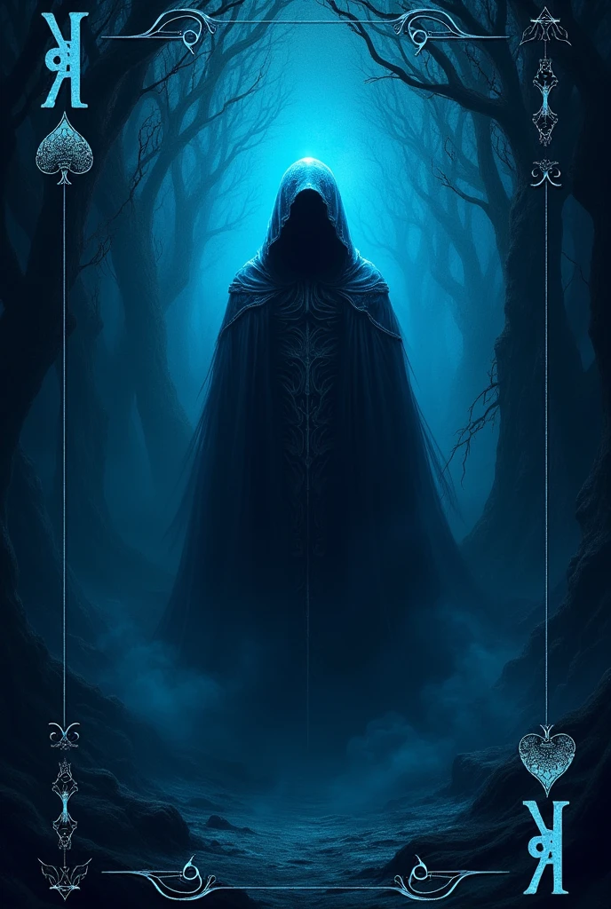 Generate a very dark blue card