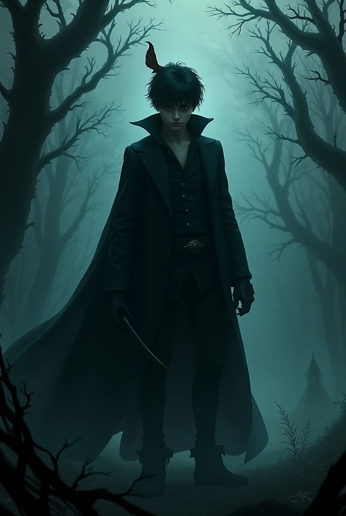 Dark Peter pan wallpaper
