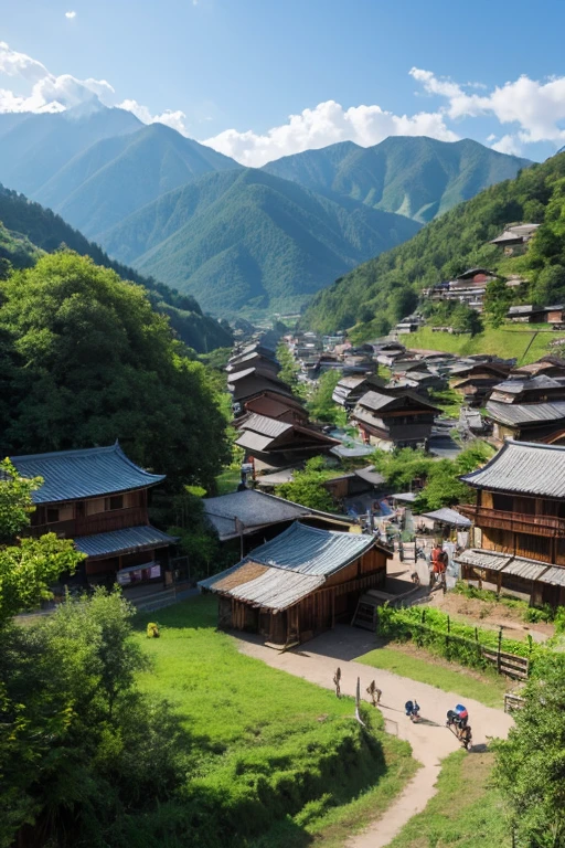 Mountain、village