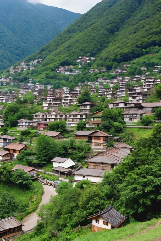 Mountain、village