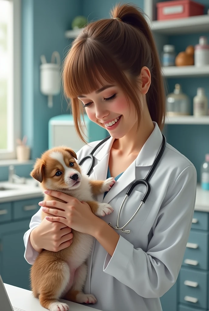 Carly Rae Jepsen as a veterinarian
