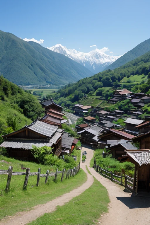 Mountain、village