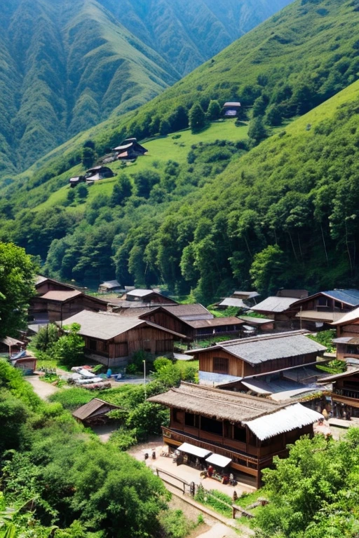 Mountain、village