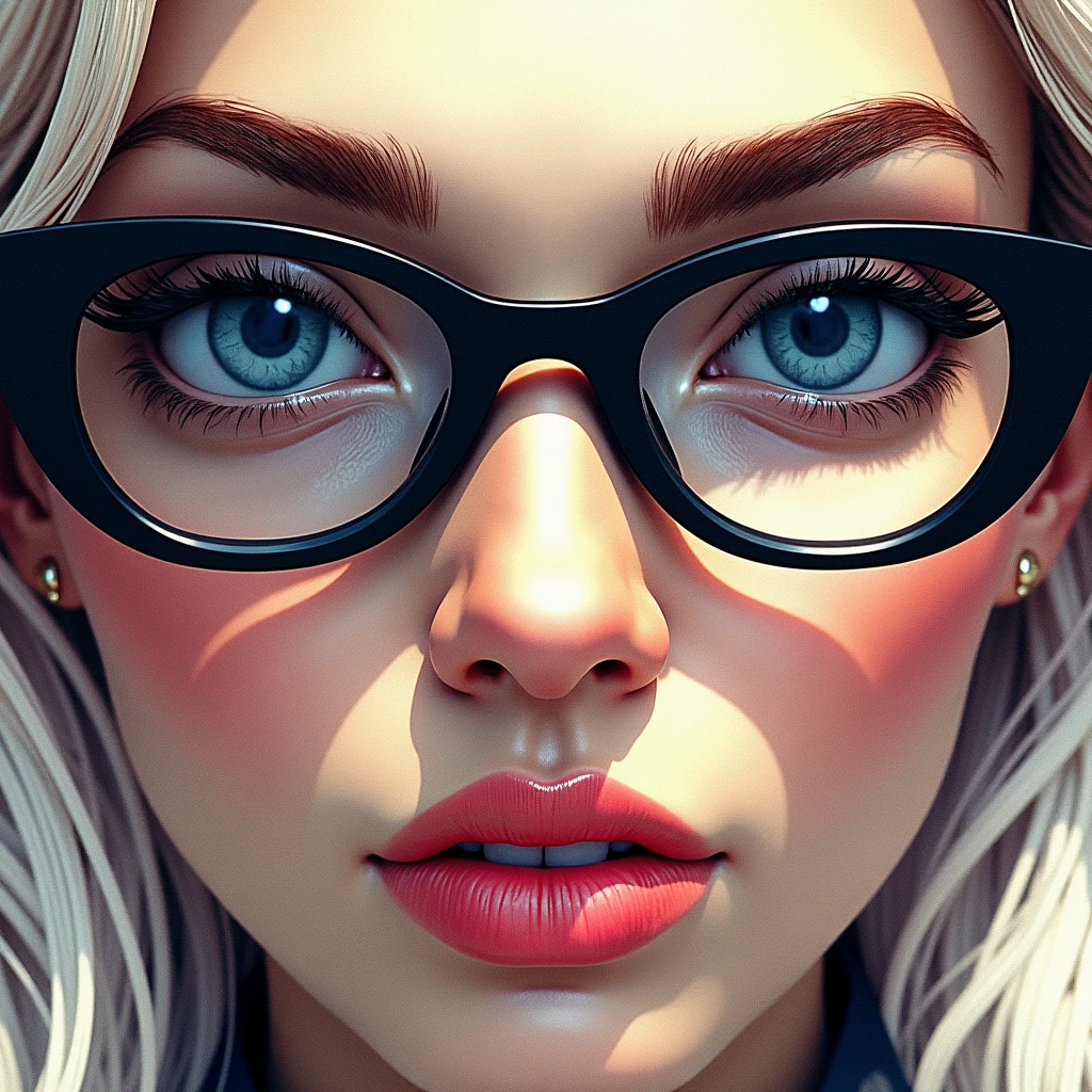 a beautiful girl with long blonde hair, detailed eyes, nose, and lips, wearing professional outfit, siting in her office, using her computer, hp comuter (best quality,4k,8k,highres,masterpiece:1.2),ultra-detailed,(realistic,photorealistic,photo-realistic:1.37),HDR,studio lighting,extremely detailed face and body, portrait,cinematic lighting,dramatic lighting,warm color tones,dramatic colors