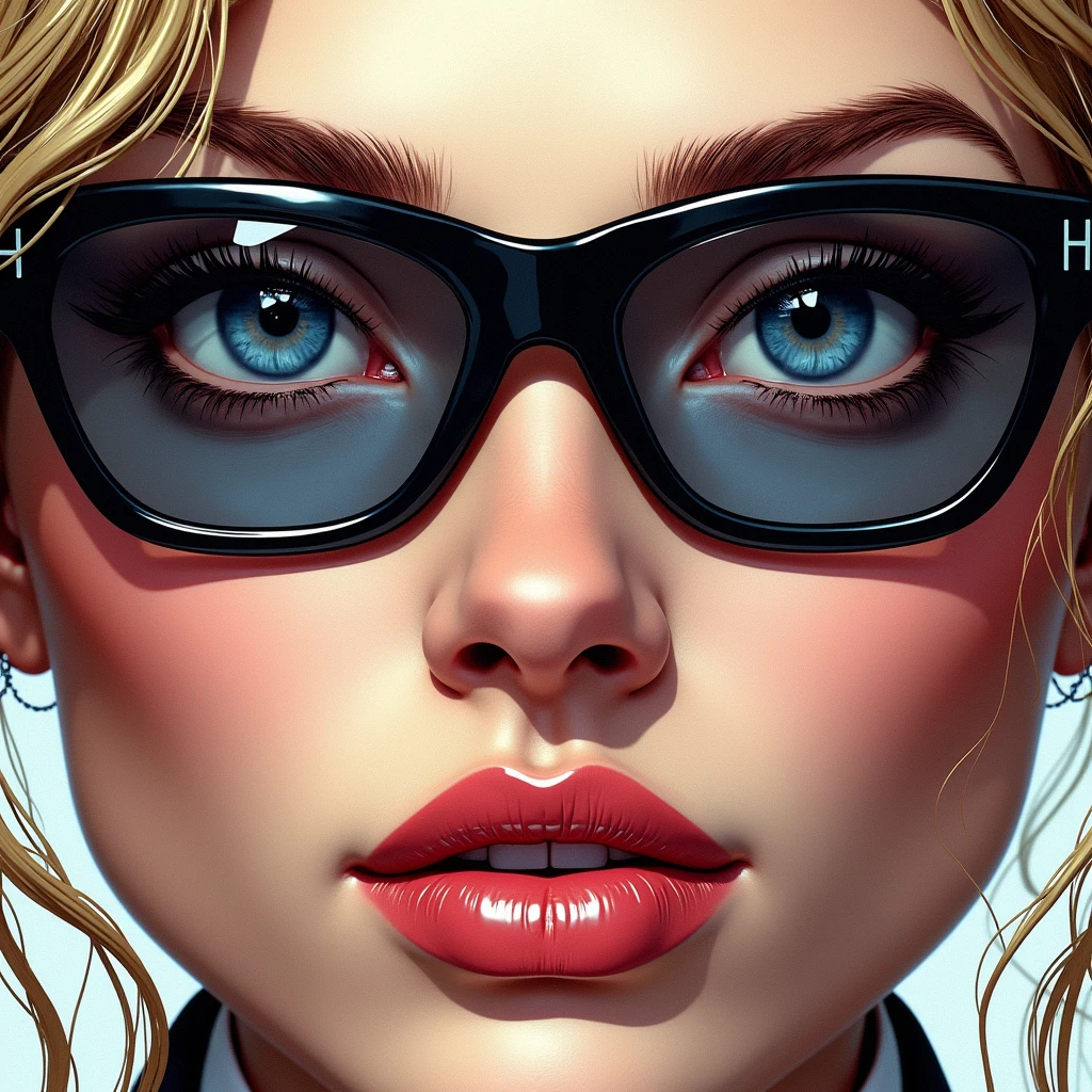 a beautiful girl with long blonde hair, detailed eyes, nose, and lips, wearing professional outfit, siting in her office, using her computer, hp comuter (best quality,4k,8k,highres,masterpiece:1.2),ultra-detailed,(realistic,photorealistic,photo-realistic:1.37),HDR,studio lighting,extremely detailed face and body, portrait,cinematic lighting,dramatic lighting,warm color tones,dramatic colors