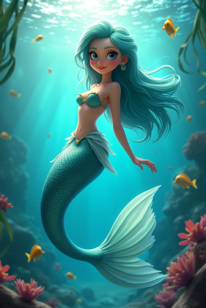 marina, Zig and Shark&#39;s mermaid if she existed in real life 