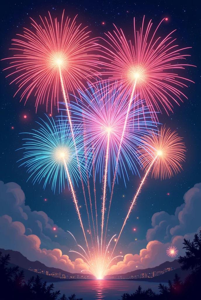 Fireworks illustration