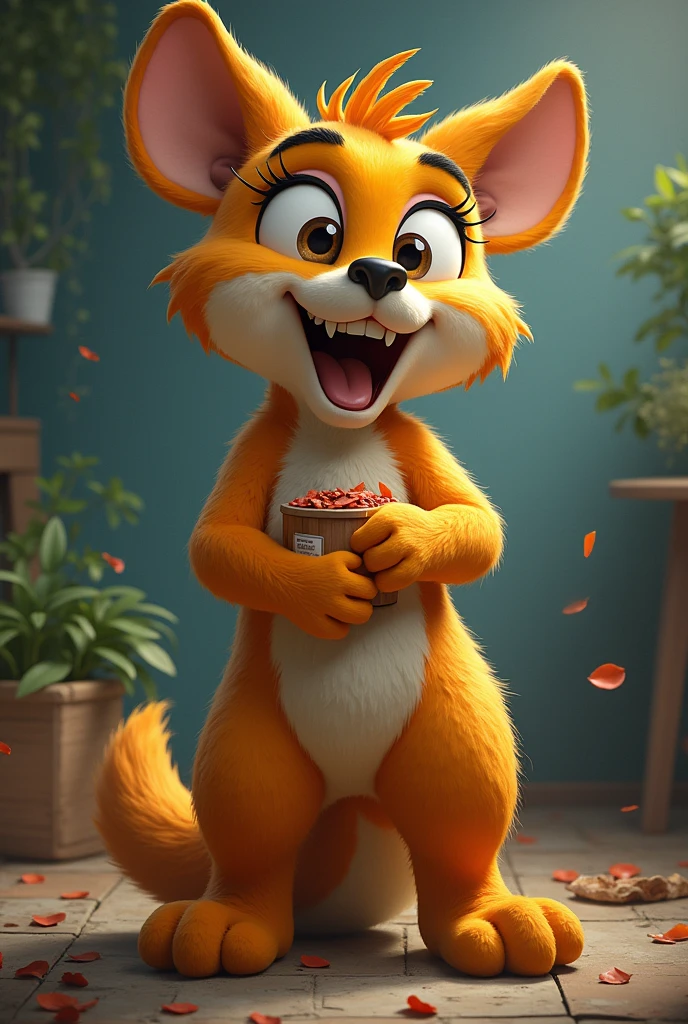 Crea una foto rule34 de furry