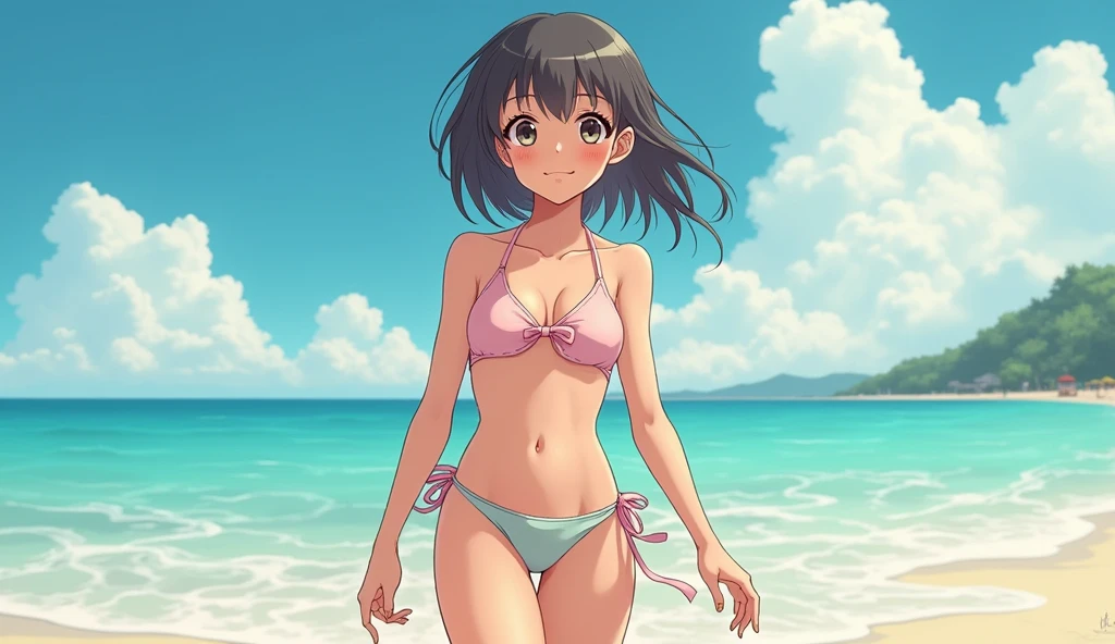 12-year-old girl、bikini