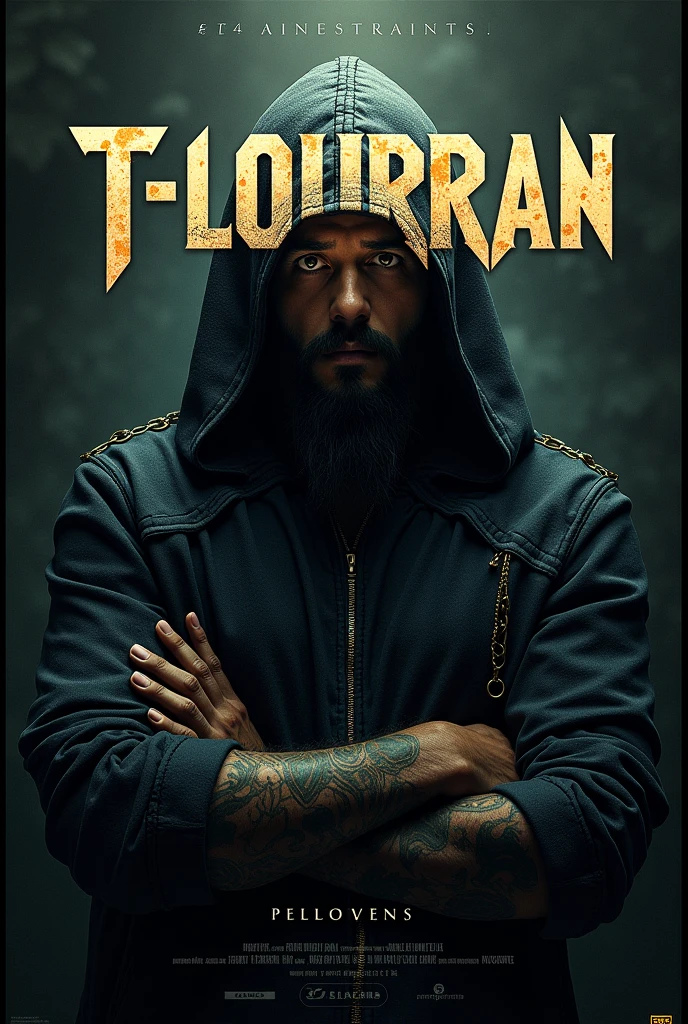 Create music cover theme font rex artist name T-LOURRAN