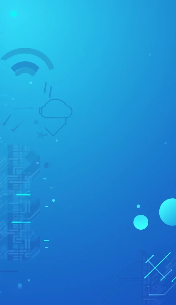 Generate a logo for a technology store with simple blue and light blue colors without details like dots