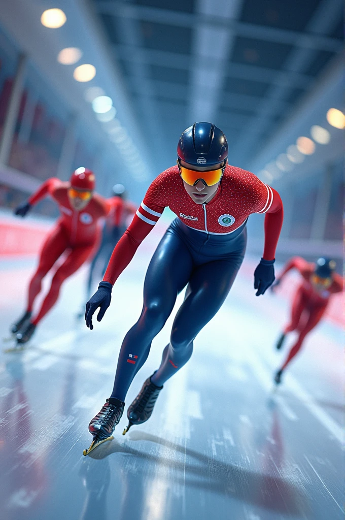 Speed skating advertising