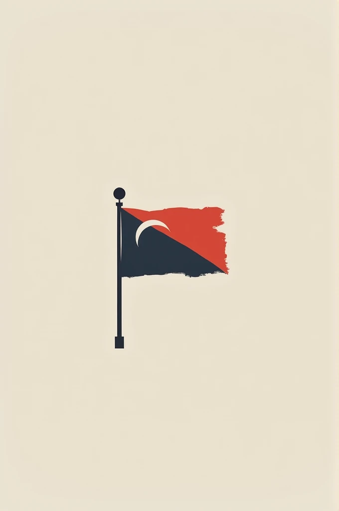 Create a minimalist flag of a fictional city
