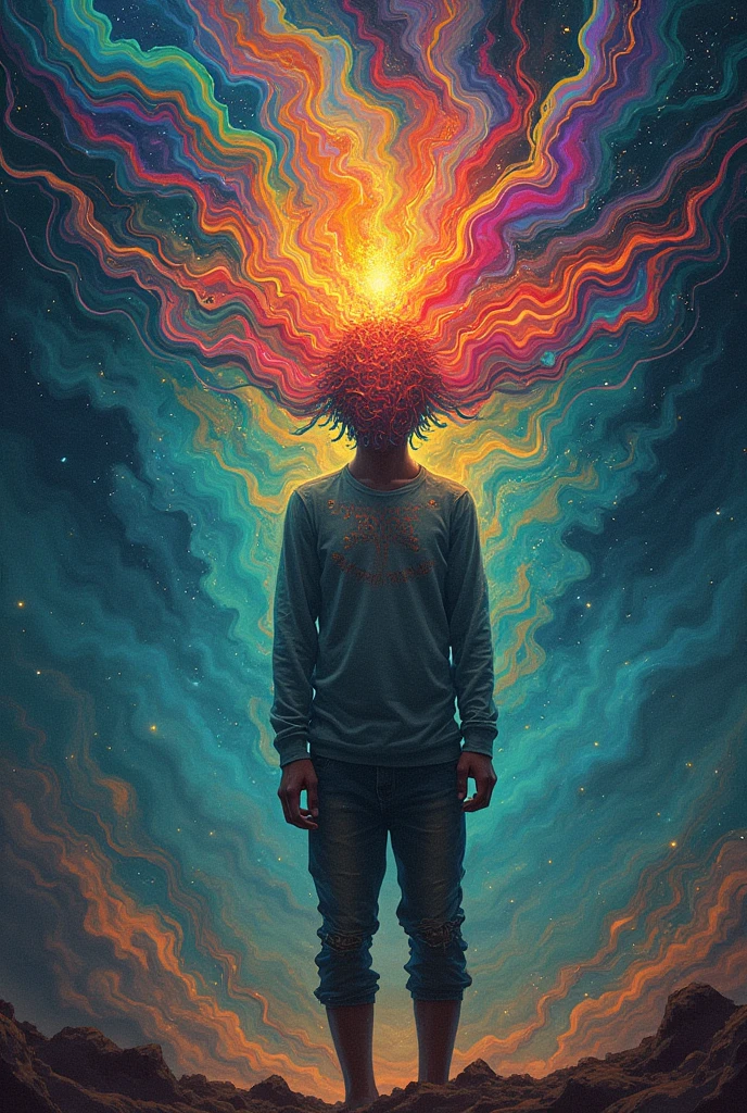 Psychedelic journey inside the mind