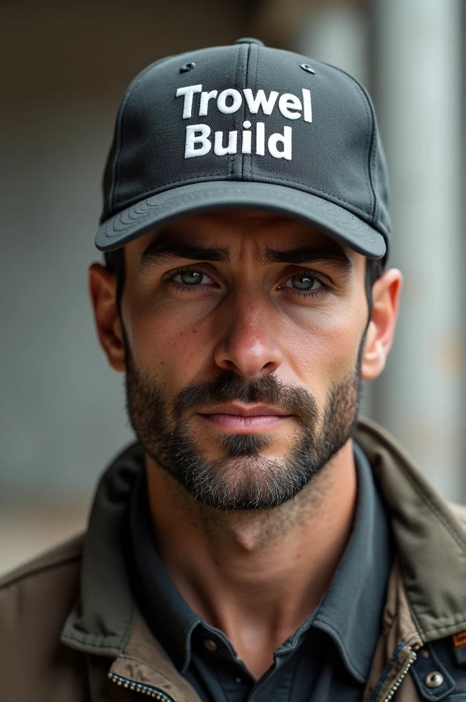 Create a cap that says trowel build on it