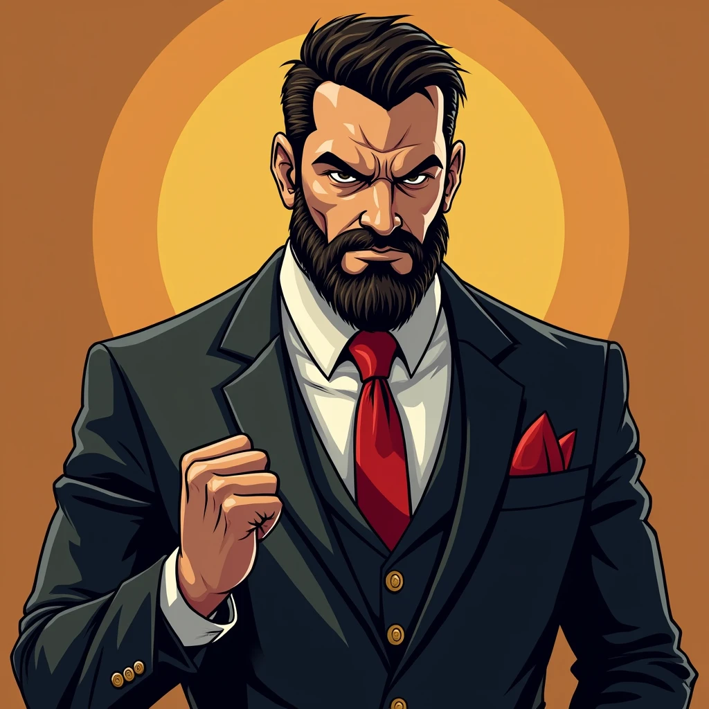 [(Aggressive lawyer:1.2) ::5] Unleash the legal warrior within with a dynamic cartoon artwork inspired by the (G.I. Joe: A Real American Hero style:0.2), featuring an aggressive lawyer with beard and black suit. This (masterpiece:1.35) captures the essence of the beloved cartoon series, infusing it with the tenacity and determination of a brazilian courtroom champion.
