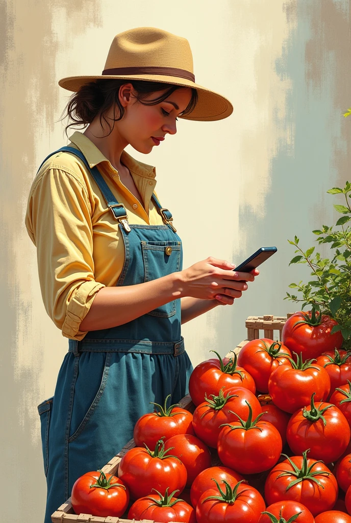 I want you to make drawings of real numbers example: a lady selling tomatoes