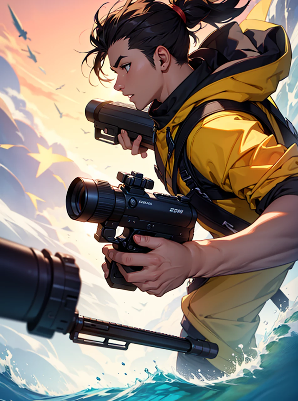 Create a Cartoon Shooting Streaming Profile Picture