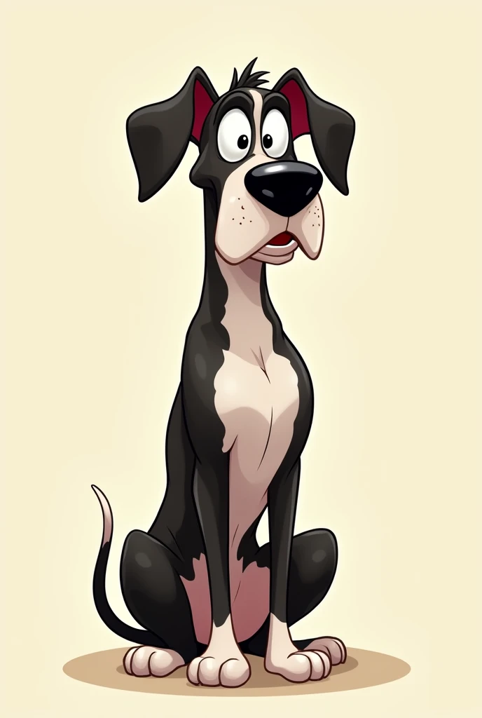 (cartoon:1.2), Great Dane breed dog