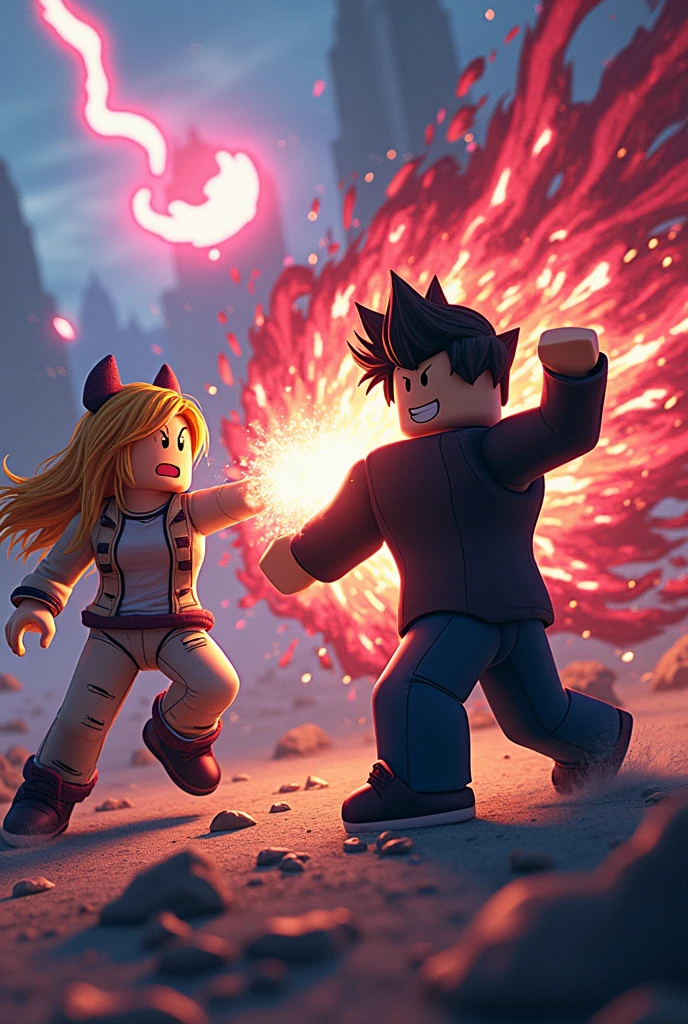 Roblox character battle anime style