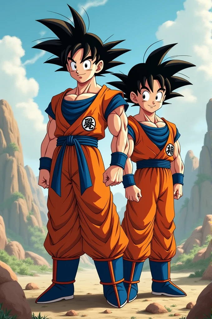 Goku and android 