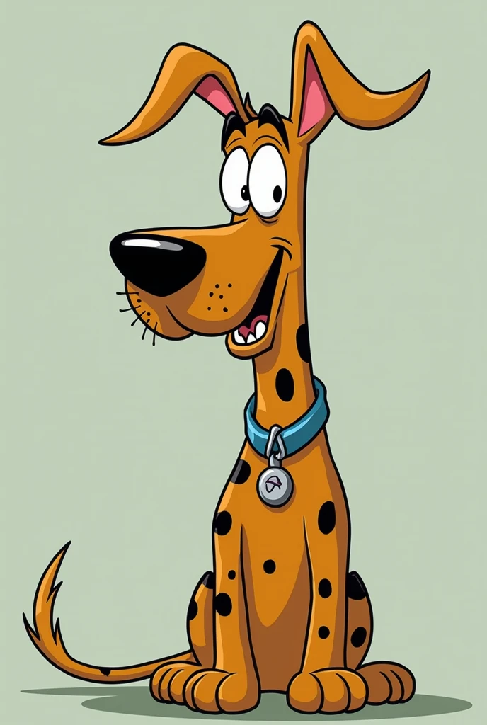 (cartoon:1.2), perro de raza gran danes de la cartoon de los puersonicos