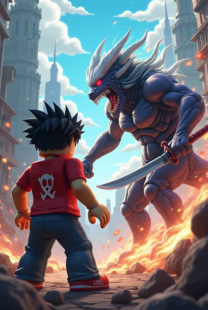 Roblox character battle one piece style