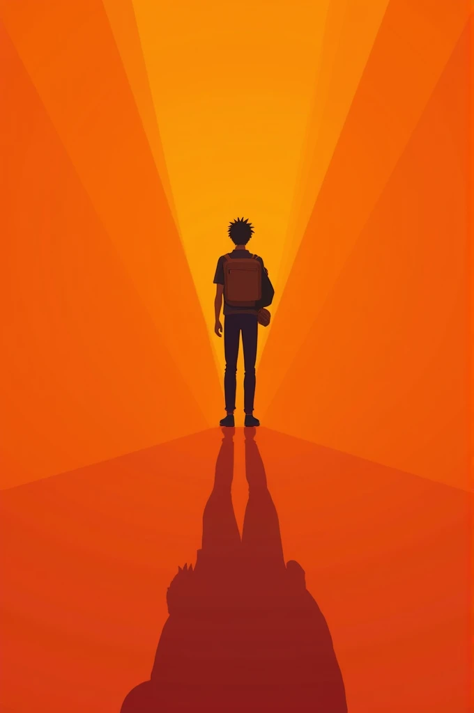 Write a wallpaper for your smartphone。　　The conditions are、When I see it, I get motivated to study.、The main colour is orange