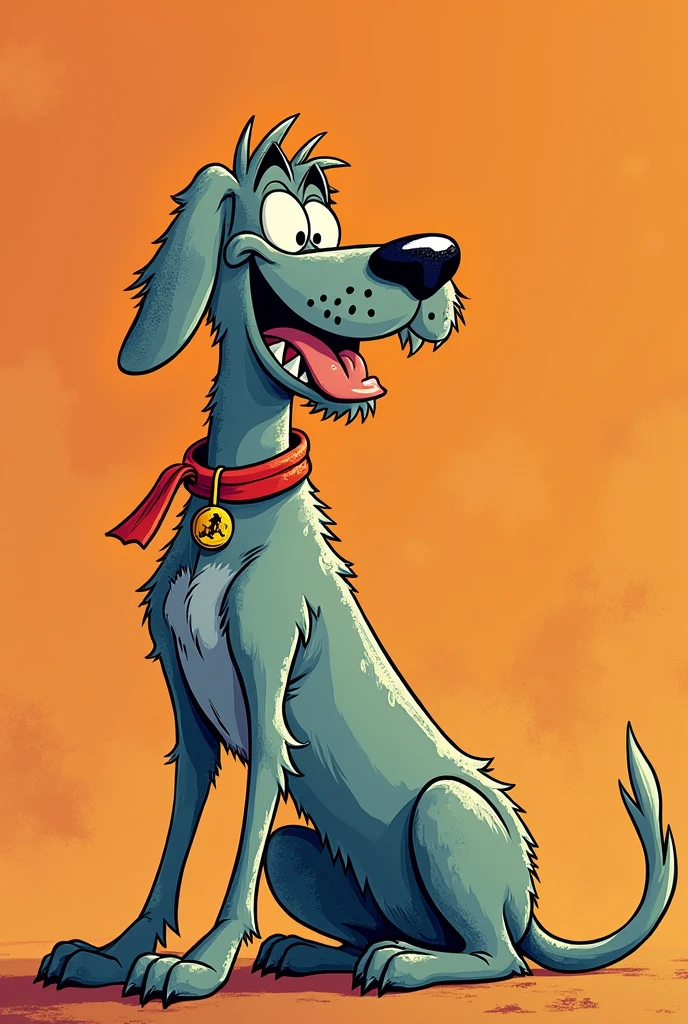 (cartoon:1.2), perro de raza gran danes de la cartoon de los supersonicos