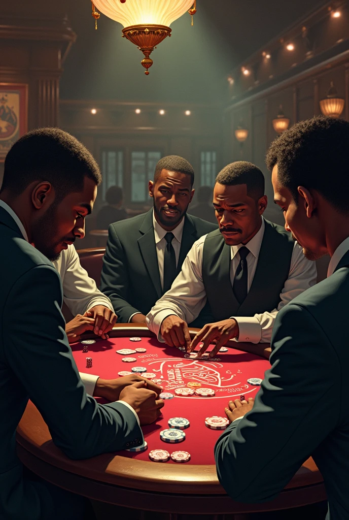 Black men spending on gambling

