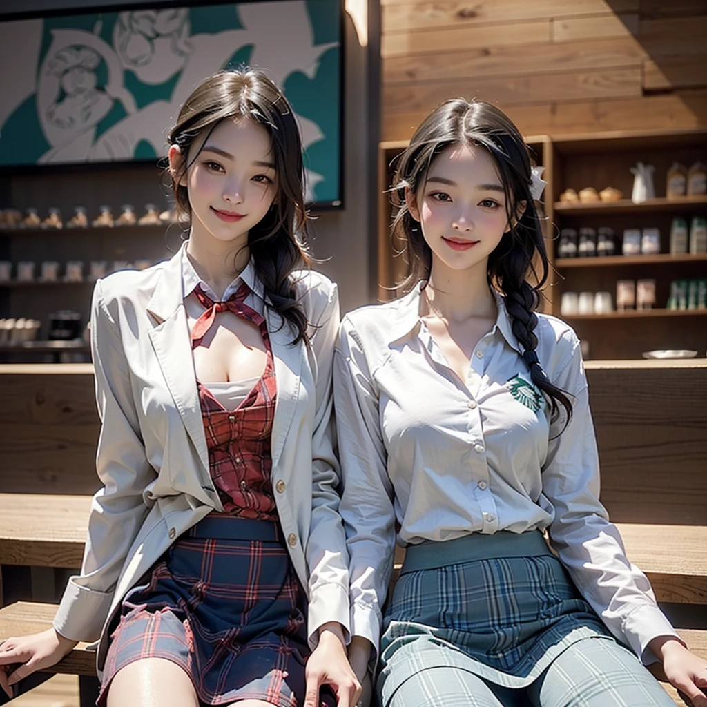8k、RAW Photos、Highest quality、Super detailed、Super Resolution、Ultra HD、8k wallpaper、Amazing details
((A girl in a blazer uniform ((White blouse with formal collar, Blue Blazer,
Red Check Skirt, Red checkered ribbon on blouse)), Complete limbs, Full Finger, ))
(((((((Inside the Starbucks store、16-year-old high school girl)))))))、((((((Sit down and eat cake、Drink coffee、smile))))))、((Heart Necklace))
((Emphasize cleavage))
((((((White skin))))))
8k、RAW Photos、Highest quality、masterpiece:1.2、Super detailed、Super Resolution、Ultra HD、8k wallpaper、Amazing details、Photorealistic:1.4、Having fun by the water、Full Body Shot、Full body photo、High-resolution RAW color photos、Professional photos、A scene full of emotion、Very detailed and beautiful、Ultra HD、8k wallpaper、Amazing details、Huge file sizes、Highly detailed beautiful girls、Highly detailed face Highly detailed eyes、Extremely realistic skin、 Highly detailed fingers, Highly detailed nose, Highly detailed mouth, Perfect Anatomy, Highly detailed background, Highly detailed clothing, , cute女の子, Famous Japanese Idols, cute, Realistic body, Slender, White skin, Glowing Skin, Slim body, Realistic Face, Delicate eyes, double eyelid,