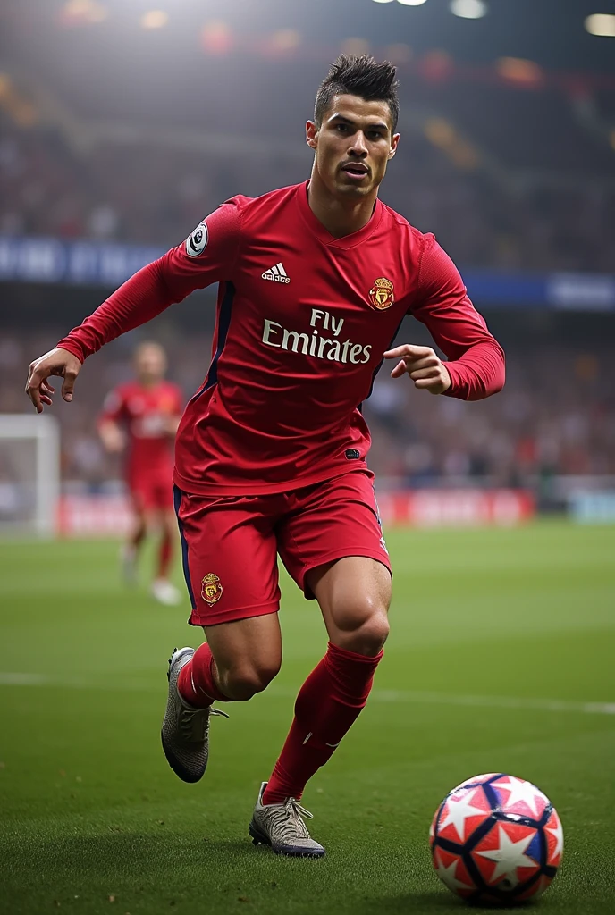 Make me a card of EA FC 24 that this cristiano ronaldo icon base