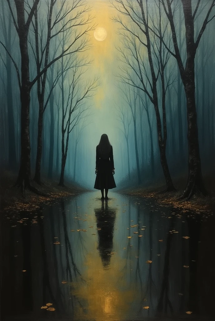 loneliness(Art inspired by Bill Sienkiewicz). oil painting)
