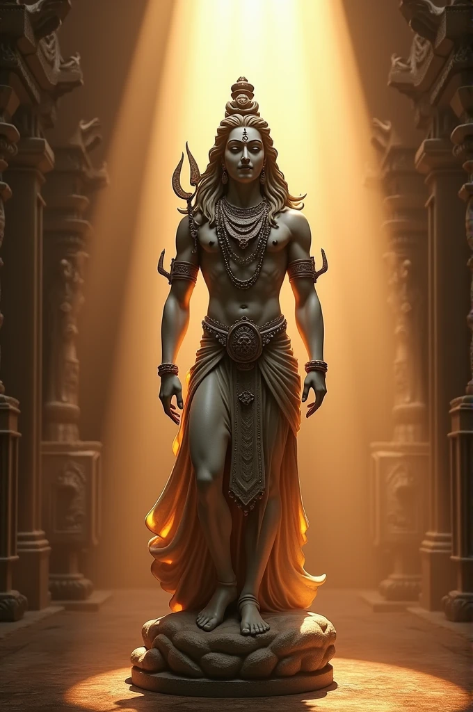 Shivji ki Murti light se