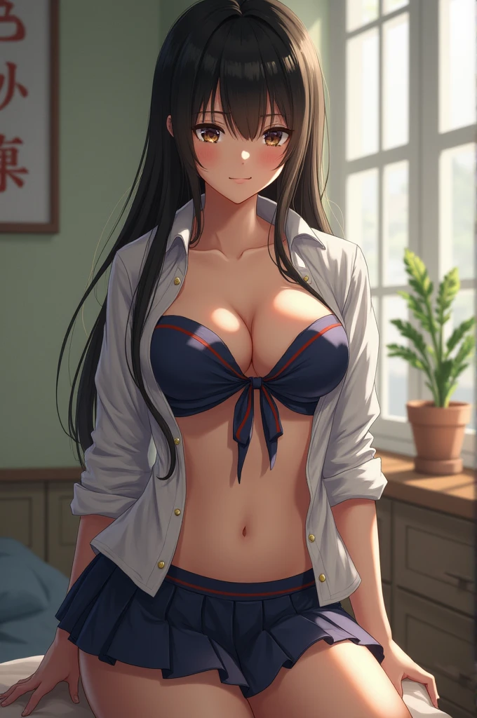 Big breasted Japanese schoolgirl