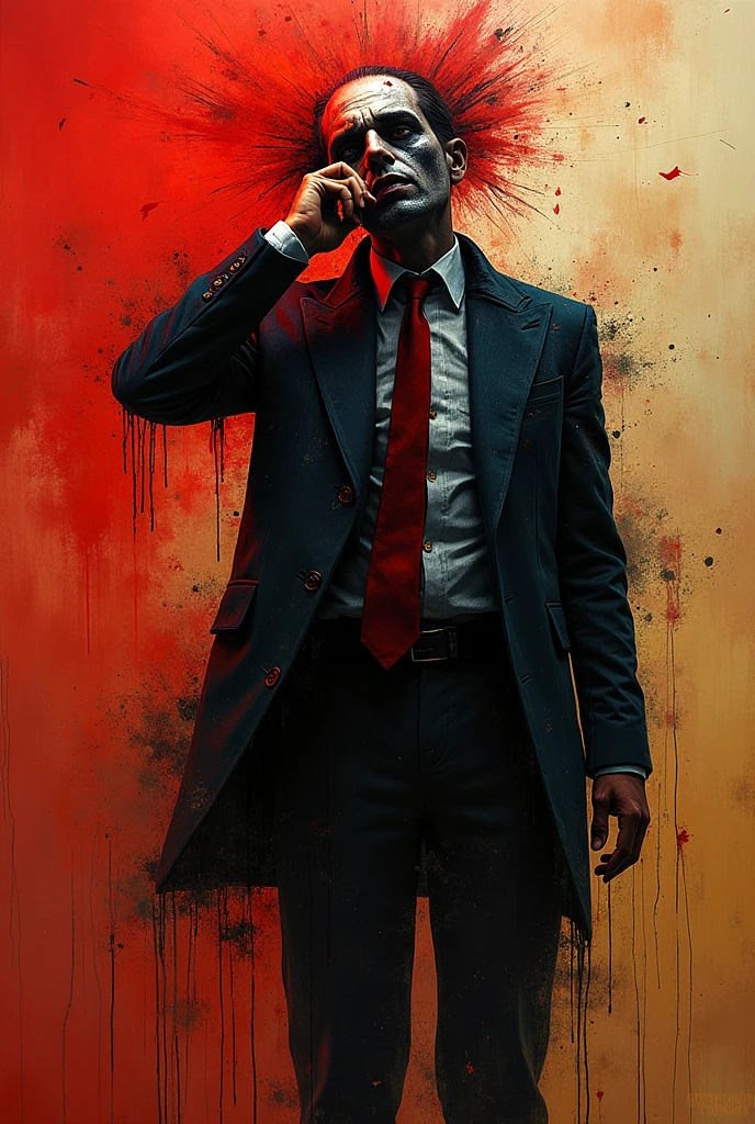 MADNESS (Art inspired by Bill Sienkiewicz). oil painting)
