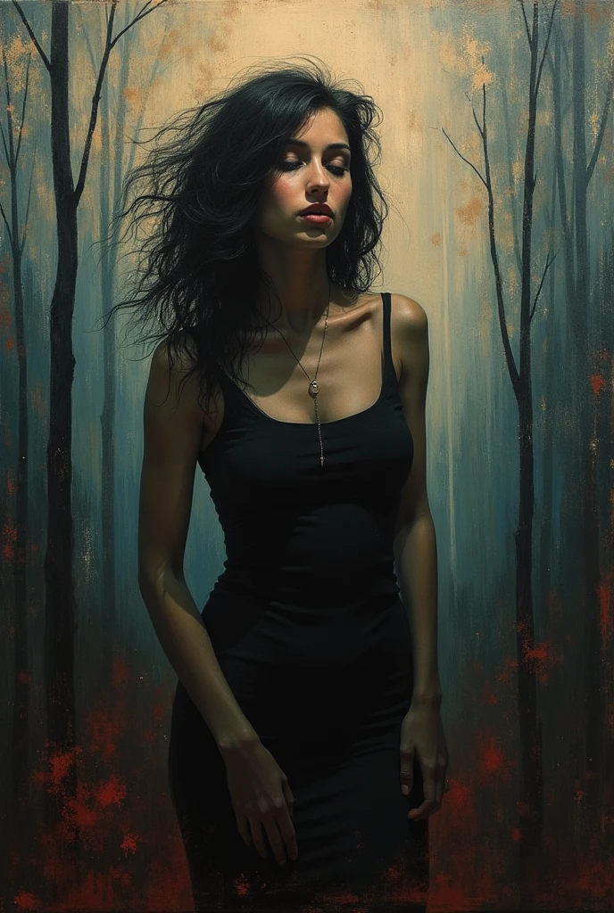 DEPRESSION (Art inspired by Bill Sienkiewicz). oil painting)