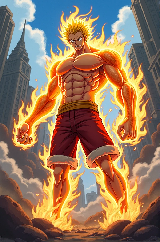 Desenhe luffy gear five