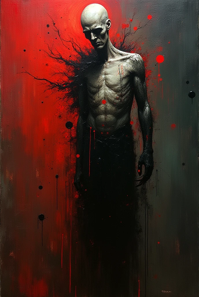 MACABRE ART (Art inspired by Bill Sienkiewicz). oil painting)
