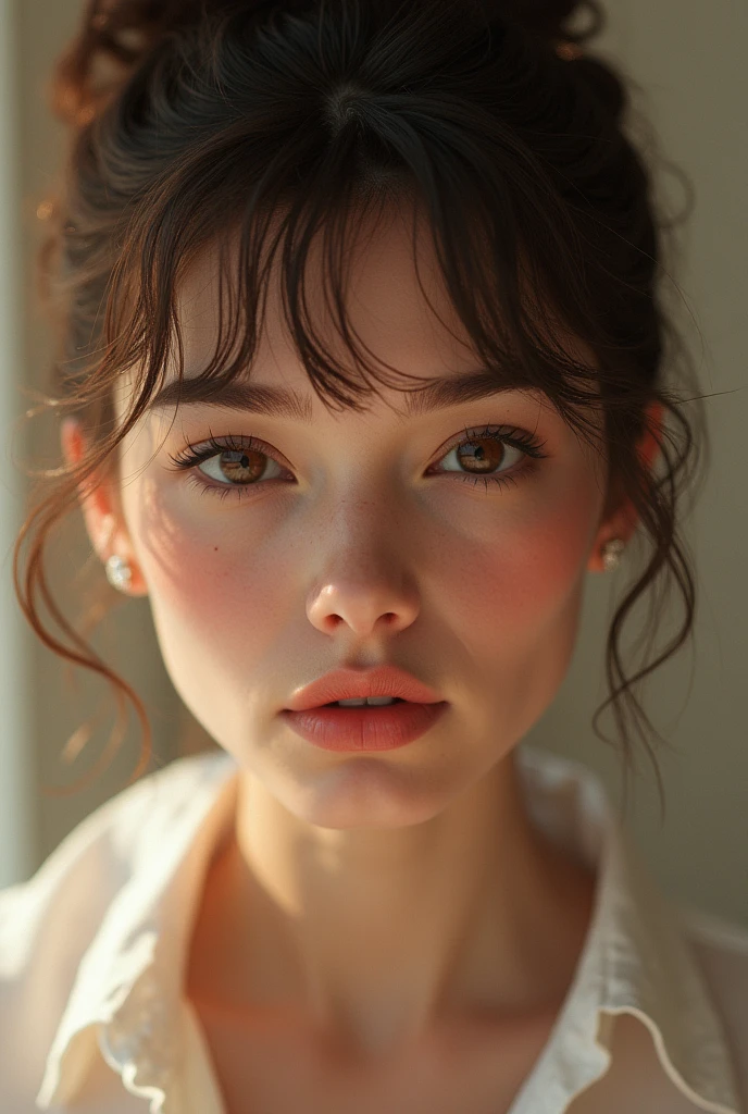 model shoot style, Audrey Hepburn, (extremely detailed 8k wallpaper), Playboy Central Page, Team Okamura, Marco Mazzoni e Yoann Losel, vogue, digitalpainting, fotorrealism, evocative, fairy lights, pastel palette, intricate-detail, digitl art, CG Society, work of art, diversidade, ((face perfect))  