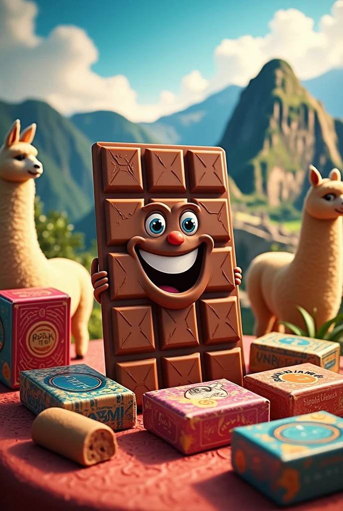 Eye-catching and funny ad to sell chocolates for 1 sol
